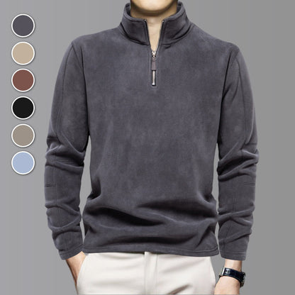 🍂 Elevated Everyday Comfort | Men's Half-Zip Long-Sleeve Pullover
