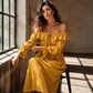 ☀️ Effortless Summer Style | Women's Off-Shoulder Flowy Maxi Dress