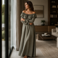 ☀️ Effortless Summer Style | Women's Off-Shoulder Flowy Maxi Dress