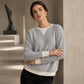 ☁️ Easy Everyday Comfort | Women's Waffle-Knit Long-Sleeve Top