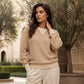 ☁️ Easy Everyday Comfort | Women's Waffle-Knit Long-Sleeve Top
