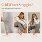 ☁️ Cozy Everyday Comfort | Women's Plush Plaid Wide-Leg Pants