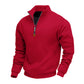 🍂 Easy Everyday Comfort | Men's Warm-Lined Stand-Collar Quarter-Zip Pullover