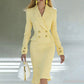 ✨ Effortless Elegance | Women's Double-Breasted Blazer Dress