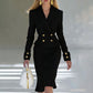 ✨ Effortless Elegance | Women's Double-Breasted Blazer Dress