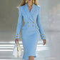 ✨ Effortless Elegance | Women's Double-Breasted Blazer Dress