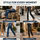 ✨ Flattering Denim Comfort | Women's Stretch Slim-Fit Jeans with Button-Hem Detail