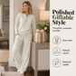 ✨ Effortless Everyday Comfort | Women's Relaxed Top & Wide-Leg Pants 2-Piece Set