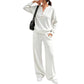 ✨ Effortless Everyday Comfort | Women's Relaxed Top & Wide-Leg Pants 2-Piece Set