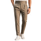 ✨ Polished Everyday Comfort | Men's Pleated Slim-Tapered Pants with Adjustable Side Buckles