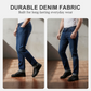 ❄️ Cold-Weather Comfort | Men's Warm-Lined Straight-Leg Denim Jeans
