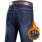 ❄️ Cold-Weather Comfort | Men's Warm-Lined Straight-Leg Denim Jeans