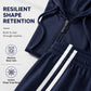 ✨ Sporty Everyday Comfort | Women's Striped Zip-Up Hoodie & Pants 2-Piece Set