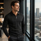 ✨ Elevated Everyday Comfort | Men's Textured Half-Zip Long-Sleeve Shirt