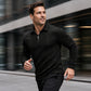 ✨ Elevated Everyday Comfort | Men's Textured Half-Zip Long-Sleeve Shirt