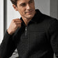 ✨ Elevated Everyday Comfort | Men's Textured Half-Zip Long-Sleeve Shirt