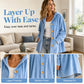 ☁️ Cozy Everyday Comfort | Women's Loose Velvet Hooded Cardigan