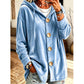 ☁️ Cozy Everyday Comfort | Women's Loose Velvet Hooded Cardigan