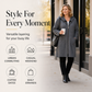 🧥 Double-Zip Detail, Easy Mid-Length Coverage | Women's Hooded Jacket