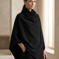 ✨ Elevated Comfort | Women's Cowl-Neck Cape & Wide-Leg Pants 2-Piece Set