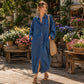 ✨ Easy Denim Style | Women's Relaxed Button-Front Denim Shirt Dress