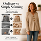 ☁️ Cozy Everyday Comfort | Women's V-Neck Knit Sweater