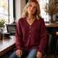 ☁️ Cozy Everyday Comfort | Women's V-Neck Knit Sweater