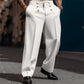 ✨ Polished Everyday Style | Men's Double-Button Straight-Leg Dress Pants