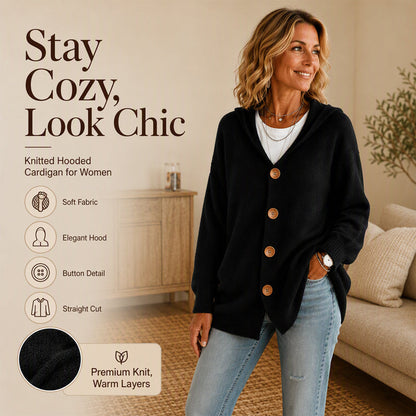 ☁️ Cozy Everyday Comfort | Women's Hooded Sweater Cardigan ⚡ Free Shipping