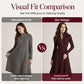 ✨ Flattering Elegance | Women's Ribbed Knit Half-Zip Slim-Fit Dress