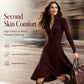 ✨ Flattering Elegance | Women's Ribbed Knit Half-Zip Slim-Fit Dress