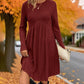 🧶 Ribbed Texture, Flattering A-Line Shape | Women's High-Waist Knit Midi Dress