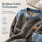 🐆 Retro Statement Style | Women's Leopard Print Denim-Patchwork Sweatshirt