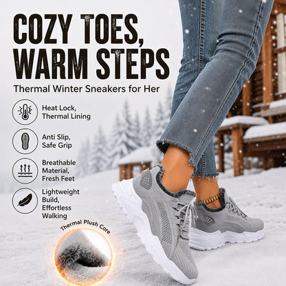 👟 Cozy Knit, Easy Everyday Steps | Women's Warm Casual Sneakers