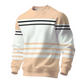 ✨ Easy Everyday Style | Men's Striped Colorblock Long-Sleeve Sweatshirt