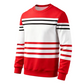 ✨ Easy Everyday Style | Men's Striped Colorblock Long-Sleeve Sweatshirt