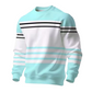 ✨ Easy Everyday Style | Men's Striped Colorblock Long-Sleeve Sweatshirt