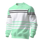 ✨ Easy Everyday Style | Men's Striped Colorblock Long-Sleeve Sweatshirt