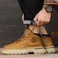 🥾 Timeless Rugged Style | Men's Vintage PU Leather Ankle Boots
