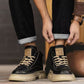🥾 Timeless Rugged Style | Men's Vintage PU Leather Ankle Boots