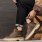 🥾 Timeless Rugged Style | Men's Vintage PU Leather Ankle Boots