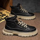 🥾 Timeless Rugged Style | Men's Vintage PU Leather Ankle Boots