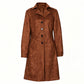 ✨ Timeless Faux Suede Style | Women's Longline Trench Coat ⚡ Free Shipping