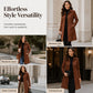 ✨ Timeless Faux Suede Style | Women's Longline Trench Coat ⚡ Free Shipping