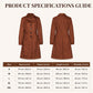 ✨ Timeless Faux Suede Style | Women's Longline Trench Coat ⚡ Free Shipping