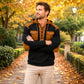 ✨ Rugged Everyday Comfort | Men's Lace-Up Waffle-Knit Hooded Sweatshirt