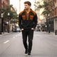 ✨ Rugged Everyday Comfort | Men's Lace-Up Waffle-Knit Hooded Sweatshirt