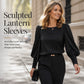 ✨ Elevated Everyday Style | Women's Lantern-Sleeve Relaxed Blouse