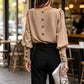 ✨ Elevated Everyday Style | Women's Lantern-Sleeve Relaxed Blouse