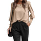 ✨ Elevated Everyday Style | Women's Lantern-Sleeve Relaxed Blouse